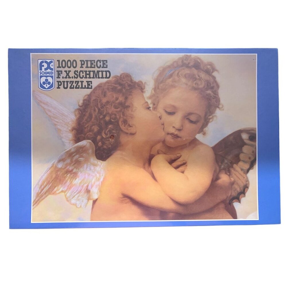 FX Schmid Art Jigsaw Puzzle 1000 pcs Angels Cupids Kiss Her NEW
